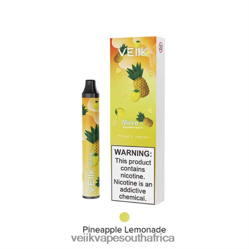 VEIIK Cracker Pod - VEIIK Micko Pie Disposable Vape 600 Puffs Pineapple Lemonade A4Z6R427