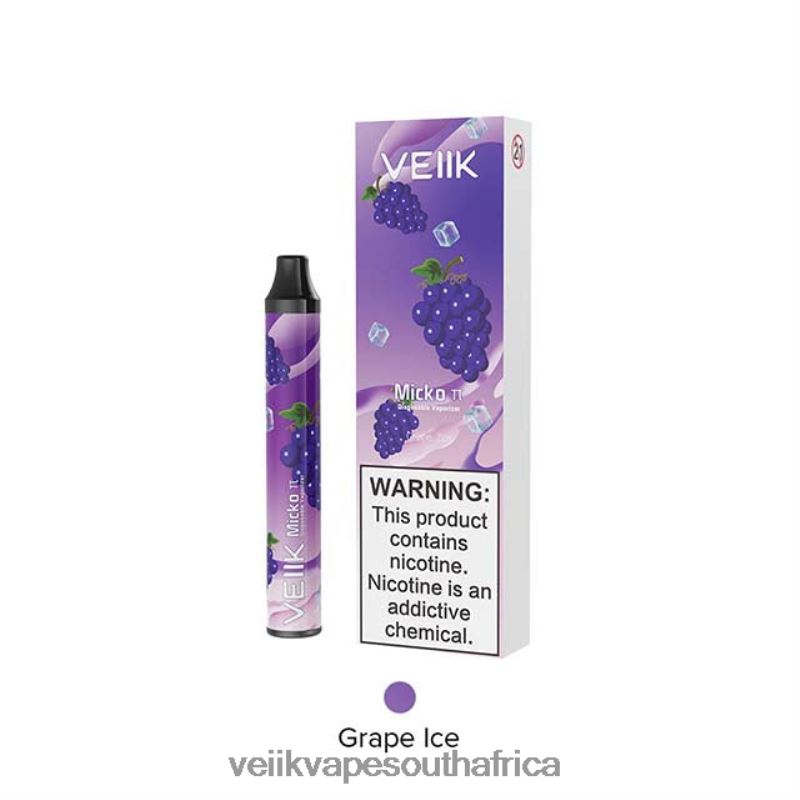 VEIIK Moos Pod South Africa - VEIIK Micko Pie Disposable Vape 600 Puffs Grape Ice A4Z6R418