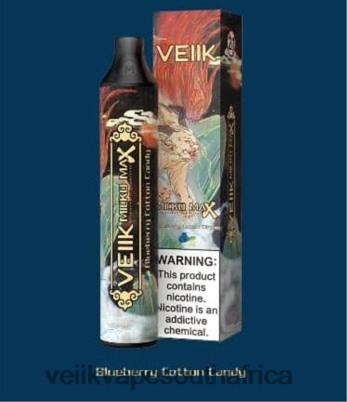 VEIIK Pod South Africa - VEIIK Micko MAX Disposable Vape 1500 Puffs Blueberry Cotton Candy A4Z6R446