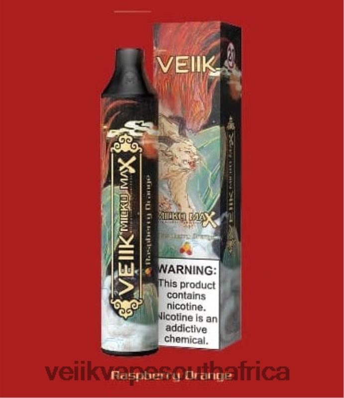 VEIIK Vape Cape Town - VEIIK Micko MAX Disposable Vape 1500 Puffs Raspberry Orange A4Z6R452