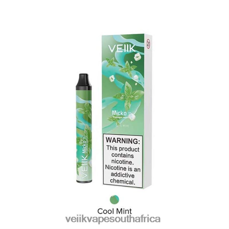 VEIIK Vape Cape Town - VEIIK Micko Pie Disposable Vape 600 Puffs Cool Mint A4Z6R422