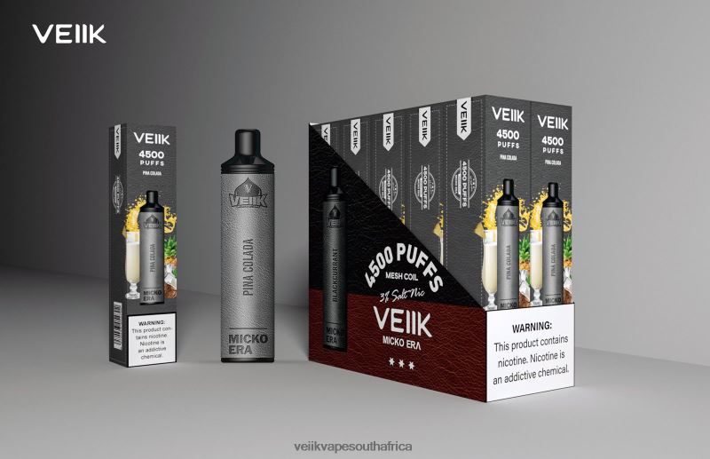 VEIIK Vape Review - VEIIK Micko Era 4500 Puffs Disposable 30 mg Pina Colada A4Z6R44